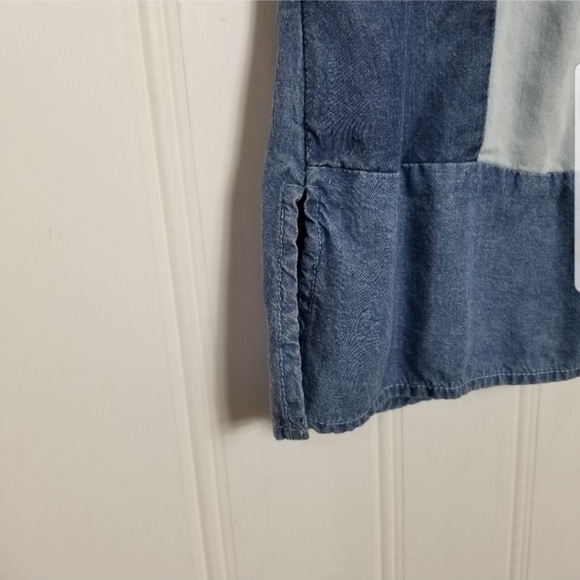 Soho New York And Company Denim Like Tie Back Sleeveless Top - Picture 5 of 12
